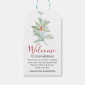 Kerstbruiloft Weekend Welkomstcadeautjes Labels Cadeaulabel (Voorkant)