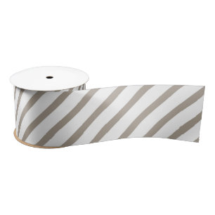 Kerstbruin Beige Taupe White Stripes Pattern Lint
