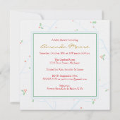 kerstbulbritten Baby, uitnodiging voor carriage Sh (Achterkant)