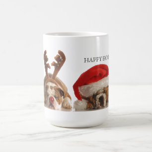 Kerstbulldogs Koffiemok