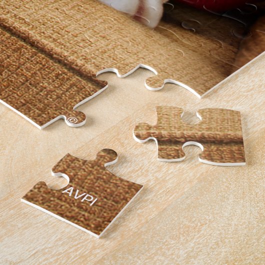 Kerstbulledogs in Sweaters Legpuzzel (Zijkant)