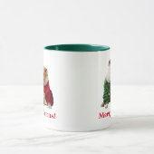 Kerstbulledogs in Sweaters Mok (Midden)