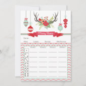 kerstBunco-Kaart - Deer Antlers (Voorkant)