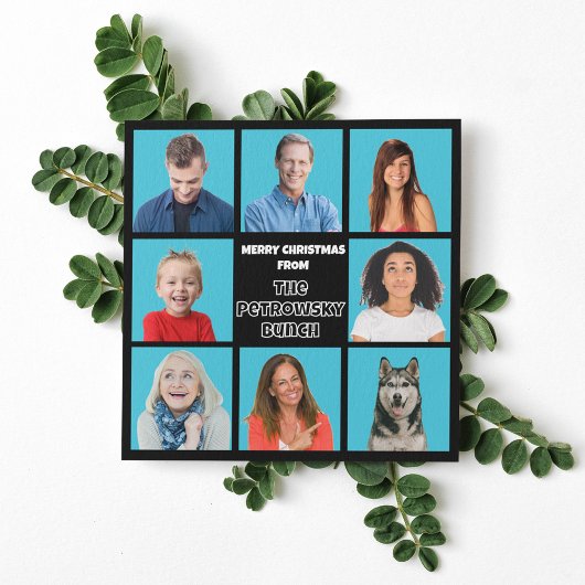 Kerstbundel Campy Retro TV Grappige Foto Feestdagenkaart