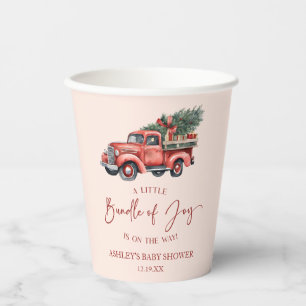 Kerstbundel van Joy Christmas Baby shower Papieren Bekers