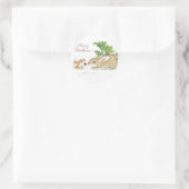 kerstBunnies Ronde Sticker (Tas)