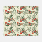 KerstBunny Fleece Deken (Voorkant (Horizontaal))