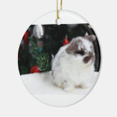 KerstBunny Keramisch Ornament (Links)
