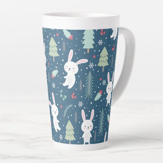 KerstBunny Latte Mok (Rechterhoek)