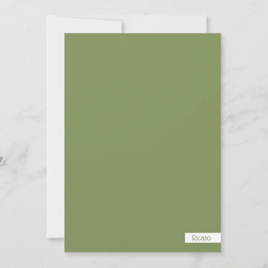 KerstBunny Rabbit Decorbitboom Snow Kaart (Achterkant)