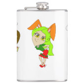 KerstBunnymemeisjes Heupfles (Voorkant)