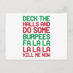 Kerstburpees Feestdagenkaart