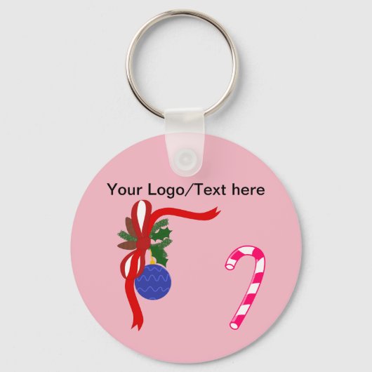kerstButton Sleutelhanger (Voorkant)