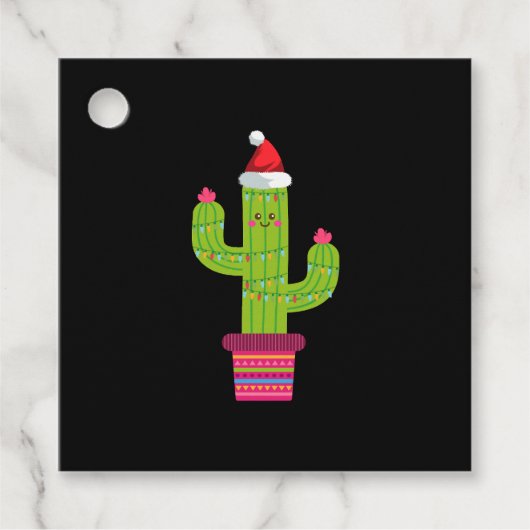 Kerstcactus Bedankjes Labels (Voorkant)