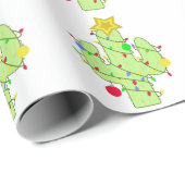 Kerstcactus Cadeaupapier (Rol Hoek)