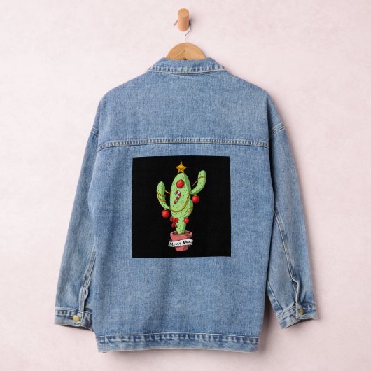 kerstcactus denim jacket (Hangar)