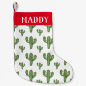 Kerstcactus - Gepersonaliseerde kerststop Kleine Kerstsok (Voorkant)