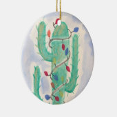 Kerstcactus Keramisch Ornament (Rechts)