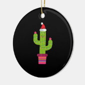 Kerstcactus Keramisch Ornament (Links)