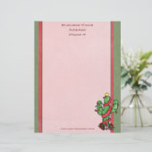 Kerstcactus Letterhead (Staand voorkant)
