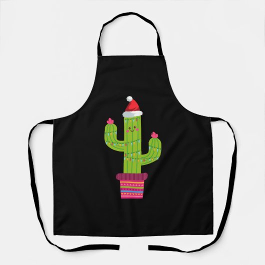 Kerstcactus Schort (Voorkant)