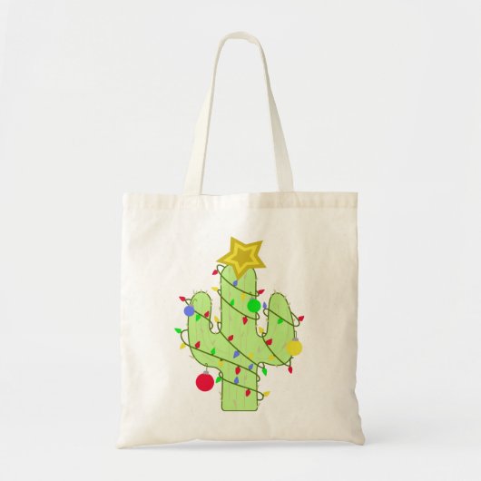 Kerstcactus Tote Bag (Voorkant)