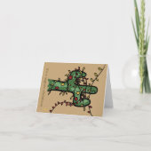 Kerstcactus-vakantiekaart Feestdagen Kaart (Voorkant)