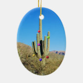 kerstcactus-versiering keramisch ornament (Achterkant)