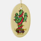 kerstcactus-versiering keramisch ornament (Rechts)