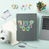 kerstcactussen sticker (iPad Cover)