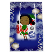 Kerstcadeau, Afrikaanse Elf Medium Cadeauzakje (Achterkant)