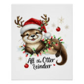 Kerstcadeau Al het andere rendier Perfect Poster (Voorkant)