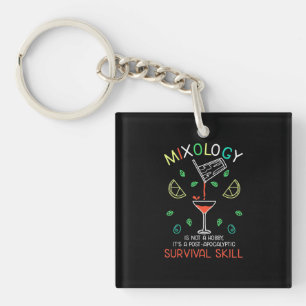 Kerstcadeau Bartender Mixologist Sleutelhanger