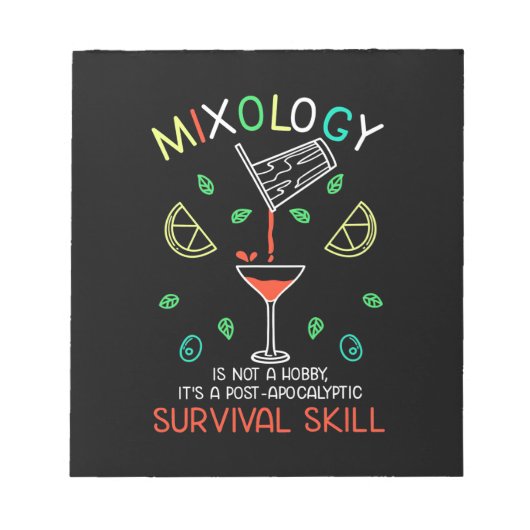Kerstcadeau | Bartender Mixoloog Notitieblok (Voorkant)