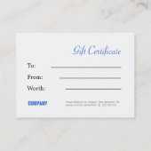 kerstcadeau-certificaat kortingskaartje (Achterkant)