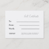 kerstcadeau-certificaat kortingskaartje (Achterkant)