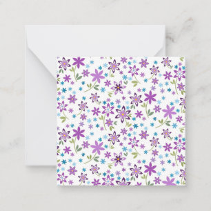 Kerstcadeau Cute Floral Ditsy Notitiekaartje