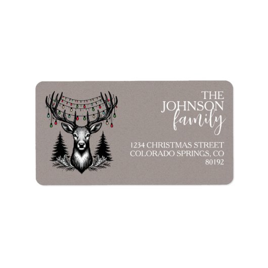 kerstcadeau etiket (Voorkant)