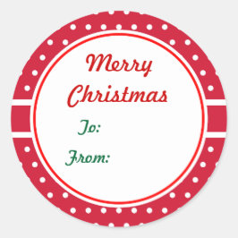 Kerstcadeau-etiketstickers Vierkante Sticker