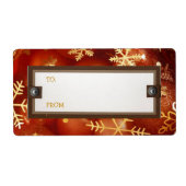 Kerstcadeau-etiketten Etiket (Voorkant)