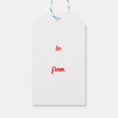 Kerstcadeau etiketten Prijslabels Cadeaulabel (Achterkant)