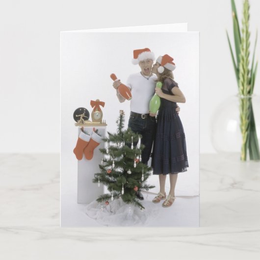 kerstcadeau feestdagen kaart (Voorkant)