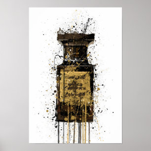 Kerstcadeau Geur Fles 'Obsidian' Poster