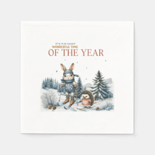 Kerstcadeau Geweldige Tijd Van Het Jaar Servet