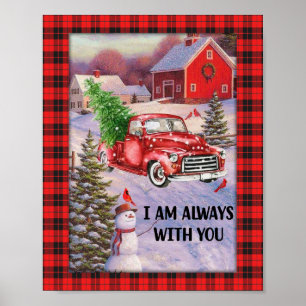 Kerstcadeau Ik ben altijd bij je Poster