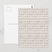 Kerstcadeau in Amerikaanse Gebarentaal uit het ver Briefkaart (Voorkant / Achterkant)