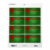 Kerstcadeau inblikken label (Full Sheet)