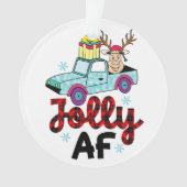 kerstcadeau Jolly Af Ornament (voorkant)