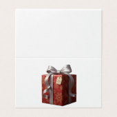 Kerstcadeau Kaart (Buitenkant ongevouwen)