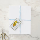 Kerstcadeau - kabouter cadeau label cadeaulabel (Met Touw)